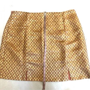 SHEIN Curve two piece metallic gold & pink 2 piece skirt & top set Sz 2X thumbnail 9