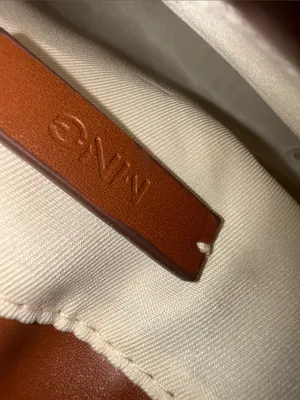 Mango Two-Tone Cream and Brown Crossbody Bucket Bag thumbnail 10