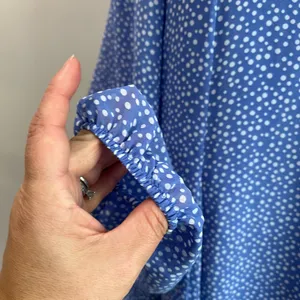INC Blue Polka Dot Dress Long Sleeve Retro Vintage Inspired Size‎ M thumbnail 10