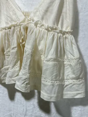 Urban Outfitters Kimchi Blue Nia BabyDoll Top size Medium color Ivory NWT thumbnail 8