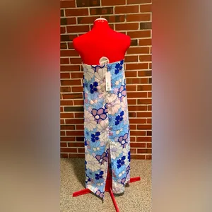 Zara Blue Floral Maxi Dress thumbnail 2