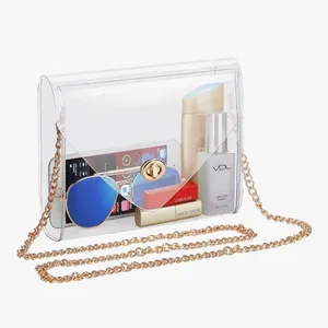 Clear Crossbody Purse White thumbnail 1