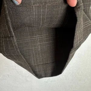 New York & Company Brown Plaid Wide Leg Stretch Trousers Pants 12 Petite thumbnail 7