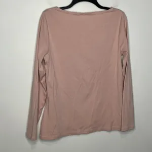 Boden light pink long‎ sleeve shirt t-shirt casual minimalist women’s size large thumbnail 2
