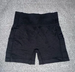 Black OQQ Amazon workout shorts  thumbnail 1