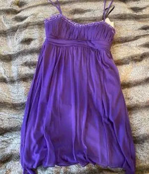 Purple Short Semi Formal Dress thumbnail 3
