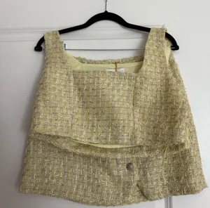 House of Harlow 1960 Yellow Tweed Skirt Set thumbnail 1