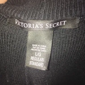Victoria’s Secret black knit loungewear L cozy joggers thumbnail 2