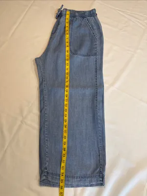 SPLENDID Wide Leg Pant - Lightweight Blue Denim - Size XL - Angie Indigo Pants thumbnail 10