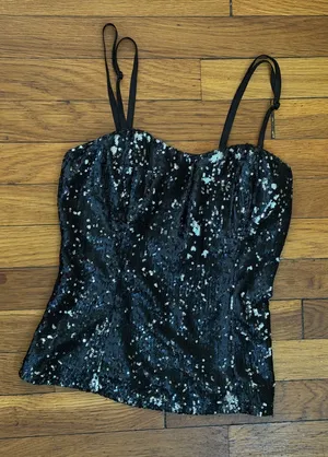 deb gittler black tank top size small thumbnail 1