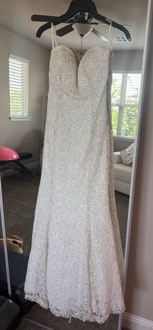 Strapless wedding Casablanca dress thumbnail 1