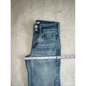 Free People We The Free Shayla Bootcut Jeans 25 Sierra Y2K Double Waist thumbnail 11
