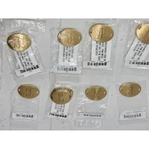“B” Beaucoup Designs Jewelry The Laiton Collection Brass Initial Letter Charm thumbnail 2