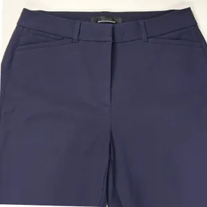 WHBM Dress Pants Womens 4L 4T Tall Ines Slim Bootcut Comfort Stretch Navy Blue thumbnail 6