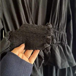 WeWoreWhat Black Ruffled Tiered Plunge Sundress thumbnail 5