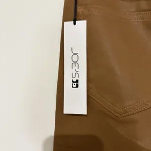 Joe's The Charlie High Rise Skinny Ankle Pants Brown Faux Leather Frayed 29 NWT thumbnail 6