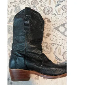 Los Altos Western Cowboy Boot Women US Size 8.5 M LEFT BOOT ONLY Ostrich thumbnail 6