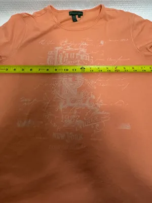 Ralph Lauren Orange Short-Sleeve Graphic Crewneck Tee thumbnail 4
