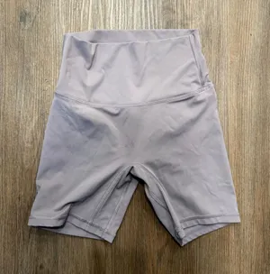 Lululemon Align High Rise Biker Shorts 6" Mauve Purple Nulu Yoga Athletic Size 4 thumbnail 1
