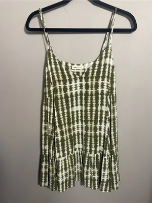 Urban Outfitters Mini Dress Green/White Size Medium thumbnail 7