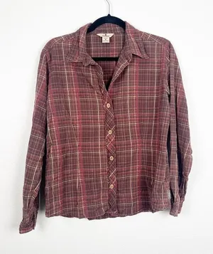 Woolrich‎ Button Up Plaid Flannel Shirt Sz M thumbnail 1