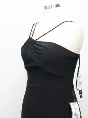 XSCAPE - Asymmetric‎ Rhinestone Strap Gown thumbnail 11