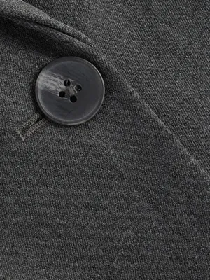Express Editor Women’s Fitted Gray One Button Blazer with Black Lining thumbnail 8