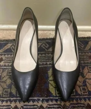 Cole Haan Grand OS Black Pointed Toe Small Stiletto Heels Business Work thumbnail 1