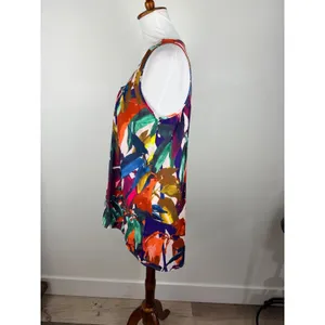 Marilyn Seyb Abstract Tropical Print Sleeveless Tank Top Size 10 thumbnail 13