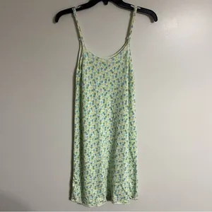 Women's Zara Floral Print Tight Knit Tank Dress Size Small‎ Viscose thumbnail 2
