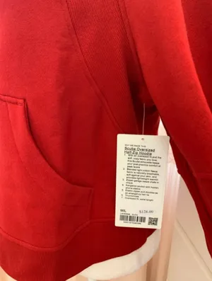 Lululemon Scuba Oversized Half-Zip Hoodie College Crimson thumbnail 3