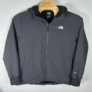 The‎ North Face Shelbe Raschel Hoodie Jacket Sz XXL Black Zip-Front Fleece-Lined thumbnail 1
