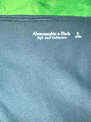 Abercrombie & Fitch Dark Green Long Sleeve Bodysuit size Small thumbnail 5