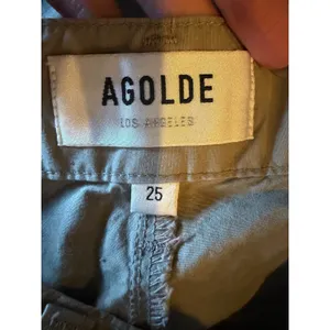 Agolde Daria Utility Pants Women 25 Khaki Tan Poplin Cargo Streetwear Designer thumbnail 8