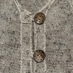 Boho Open Knit Cardigan XL Oversized Fishnet Beachy Coastal Lightweight Resort thumbnail 5