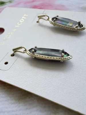 Kendra Scott Eva Drop Earrings - Black Mother of Pearl thumbnail 5