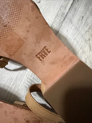 Frye Tan Huarache Braided Ankle-Strap Block Heel Sandal Size 6.5 thumbnail 8
