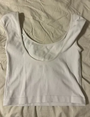 Garage White Crop Top thumbnail 1