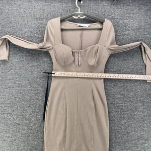ASTR the Label Ribbed Dress Taupe Medium‎ thumbnail 14