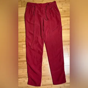 Old Navy Womens Strawberry Tropix High Rise Belted Paper Bag Pull-On Pants|Sz:S thumbnail 4
