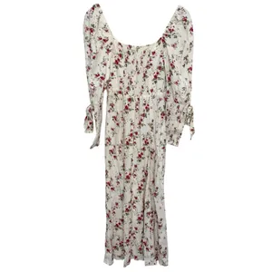 Reformation Dainy Floral Midi Dress White Red Size 2 thumbnail 9