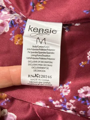 Kensie Wine Velvet Single-Button Blazer Size Medium NWT thumbnail 8