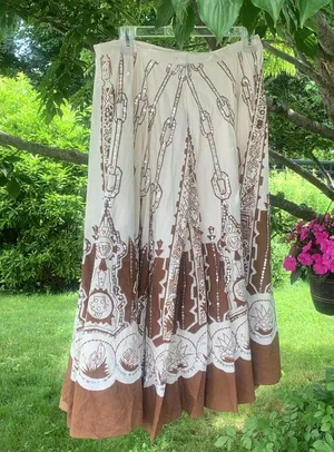 Long Full Boho Skirt with Sequins S thumbnail 5