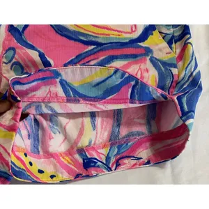 Lilly Pulitzer‎ Adie Shorts Womens 0 Pink/Blue Loud 3" Inseam Bright Colorful thumbnail 6