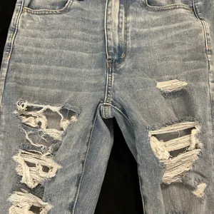 American Eagle 🦅 360 Next level stretch distressed hem skinny thumbnail 3