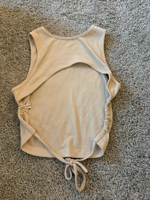 Open Back Tan Shein Top thumbnail 2