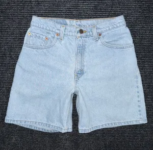 Vintage 90s Levis 550 Relaxed Fit Light Denim Shorts Women 9 / 27 USA Made Jorts thumbnail 1