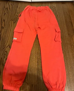 Orange Cargo Sweatpants thumbnail 2