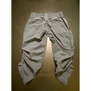 Title Nine Clamber Pants Womens 8 Blue ruched Hiking Cargo Crop Trousers thumbnail 5