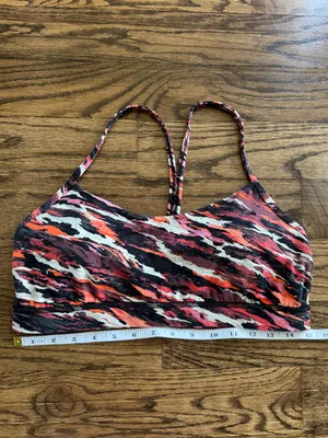 Lululemon Lunar New Year Flow Y Nulu Sport Bra Tiger Tide Smoky Red Mutli 12 L thumbnail 4
